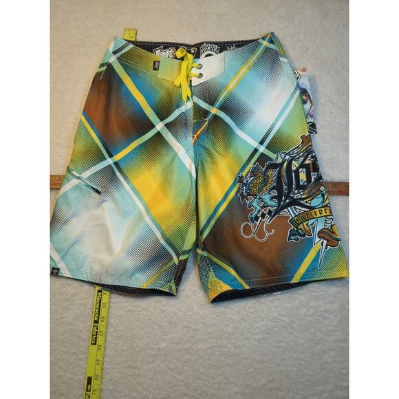 Lost Mayhem Board Shorts NWT Water Sports/Beach Wear Size 32 Men's Plaidzilla